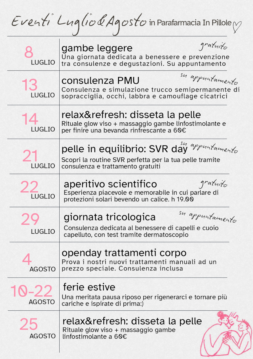 Eventi di Luglio ed Agosto 2026